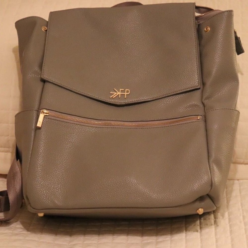 Freshly Picked Diaper Backpack in Stone